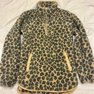Abercrombie and Fitch Leopard Fleece